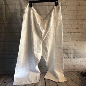 NWT -2 Pair 100% Cotton Cherokee White (XXL) & Blue Plaid Capris Sleepwear -(XL)